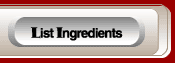 ingredient list